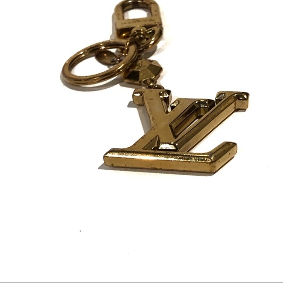Auth Louis Vuitton Facettes M65216 Logo Gold Bag Key Charm Keychain Key Holder - Picture 4 of 11